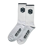 AOG Monogram Signature Socks - White